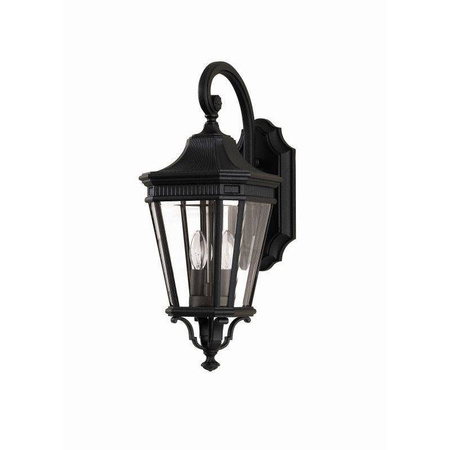 Elstead kinkiet zewnętrzny Cotswold Lane 2xE14 czarny IP44 FE-COTSLN2-M-BK