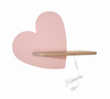 Candellux kinkiet dziecięcy LED z półką IQ Kids Heart 5W 250lm 4000K różowy z przewodem 21-84569