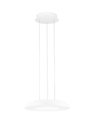 Luces Exclusivas lampa wisząca LED Batallas ściemnialna Ø 40 cm 24W 1208lm 2700-4000K IP20 biała LE44794