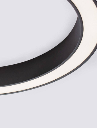 Luces Exclusivas plafon LED Claro 60W 1900lm 3000/4000K czarny Ø80cm LE42688