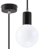 Sollux lampa wisząca Edison E27 czarna SL.0152