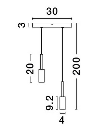 Luces Exclusivas lampa wisząca LED Bahama 14W 1121lm 3000K IP20 biała LE43629