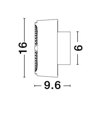 Luces Exclusivas kinkiet LED Espinar Ø 16 cm 6W 466lm 3000K IP20 złoty LE44733