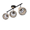 Candellux plafon (reflektorki) Tajga 3xE14 czarno/drewniany 93-12227