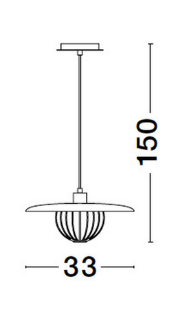 Luces Exclusivas lampa wisząca LED Cuernavaca Ø 33 cm E27 1x12W IP20 złota LE43721