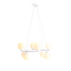 Aldex żyrandol / lampa wisząca Krone 8 8xE14 biała 1085P