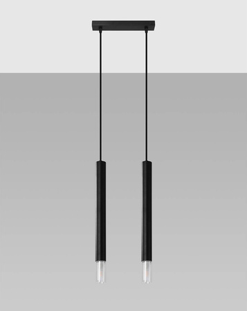 Sollux lampa wisząca Wezyr 2 2xG9 czarna SL.0961