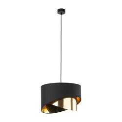 TK Lighting lampa wisząca Grant E27 czarno/złota 4823
