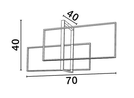 Luces Exclusivas lampa sufitowa LED Baldo 26W 3772lm 3000K IP20 czarna LE43579