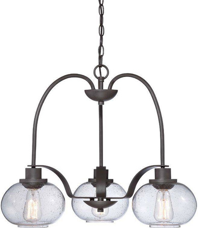 Elstead żyrandol / lampa wisząca Trilogy 3xE27 brązowa QZ-TRILOGY3