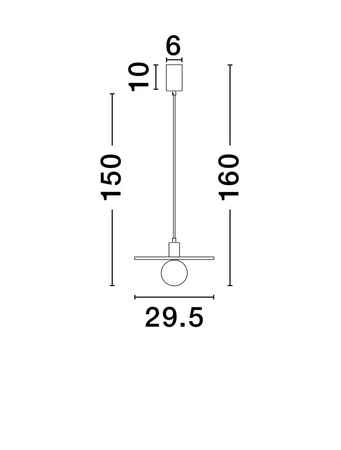 Luces Exclusivas lampa wisząca LED Asunta Ø 29,5 cm E27 1x12W IP20 czarno/beżowa LE44656