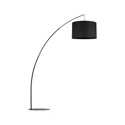 TK Lighting lampa podłogowa Moby E27 czarna 245cm 5485