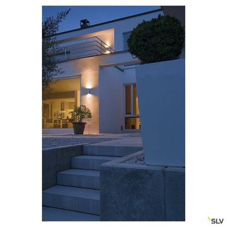 SLV kinkiet zewnętrzny Theo Out 2xGU10 szary IP44 229532