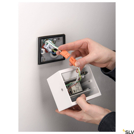 SLV kinkiet zewnętrzny LED Sitra S 6,2W 620lm 3000/4000K 105° biały IP44 1005149