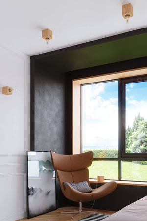 Sollux plafon Abel E27 naturalne drewno SL.0675