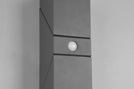 Trio kinkiet zewnętrzny LED z czujnikiem ruchu Avon 2x(7W 800lm 3000K) 14W 1600lm antracytowy IP54 270669242