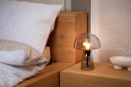 Lucide lampa stołowa Fungo 1xE27 dymiony szary 10514/01/65