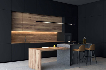 Maxlight lampa wisząca LED Organic P 26W 2210lm 3000K czarna P0358D