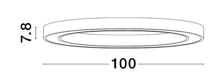 Luces Exclusivas lampa sufitowa LED Milpa ściemnialna Ø 100 cm 60W 3389lm 3000K IP20 czarna LE43279