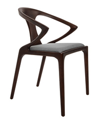 King Home Krzesło INEZ orzech / szare  KH1501100292