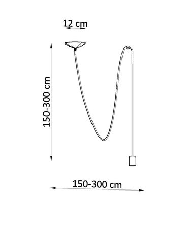 Sollux lampa wisząca Edison 1 E27 czarna SL.0369