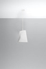 Sollux lampa wisząca Blum 1 E27 biała SL.0769