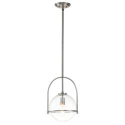 Quintiesse lampa wisząca Somerset E27 nikiel QN-SOMERSET-P-C-BN