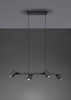 Trio lampa wisząca (reflektorki) Marley 4xGU10 czarna 302400432