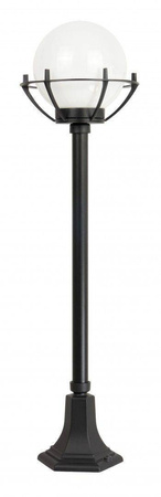 Su-ma lampa stojąca zewnętrzna Kule z koszykiem 200 E27 czarna/patyna 102cm IP43 K 5002/2/KPO OP