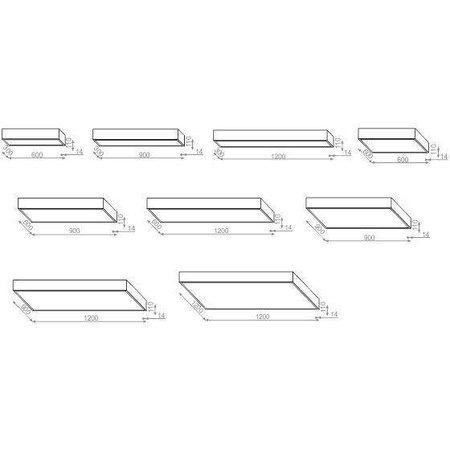 AQForm plafon LED Big Size next 69,5W 7570lm 4000K biały struktura 120x90cm 40256-A940-D9-00-13