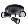 Kanlux plafon (reflektorki) Enali 3xGU10 czarny 28765