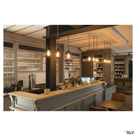 SLV lampa wisząca Fitu E27 czarna 132690