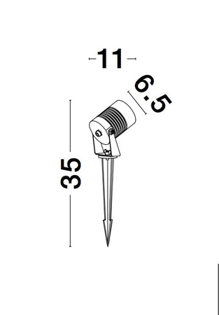 Luces Exclusivas reflektor zewnętrzny LED Rosita 10W 742lm 3000K czarny IP65 LE71621