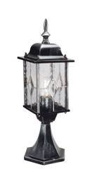 Elstead lampa stojąca zewnętrzna Wexford E27 czarno/srebrna 52,3cm IP43 WX3