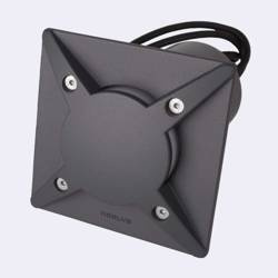 Norlys oczko chodnikowe kwadrat Rena Cover GU10 czarne IP68 1632BL