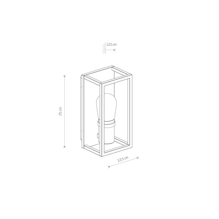 Nowodvorski kinkiet zewnętrzny Margot I E14 1x10W grafitowy 10504