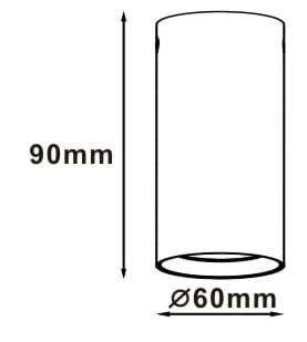 Light Prestige plafon techniczny Manacor GU10 Ø6cm biały LP-232/1D - 90