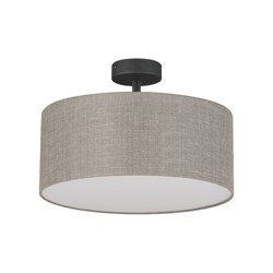 TK Lighting plafon Rondo 4xE27 czarno/beżowy 6247