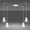 Emibig lampa wisząca Traker 4 4xGU10 biała 525/4