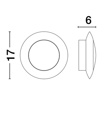 Luces Exclusivas lampa sufitowa LED Pocitos Ø 17 cm 8W 713lm 3000K IP20 srebrny LE44926