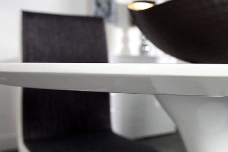 King Home stół Tulip Ø100 Premium blat MDF biały GT-09R.100