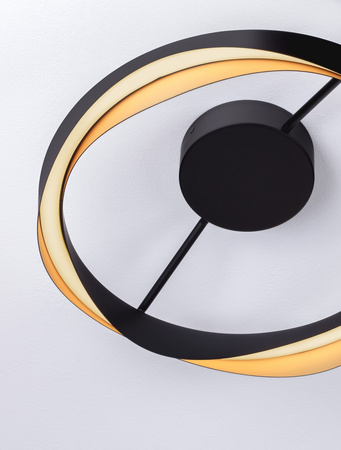 Luces Exclusivas lampa sufitowa LED Patapo ściemnialna Ø 45 cm 40W 1244lm 3000K IP20 czarno/złota LE44462