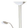 Eglo lampa podłogowa LED Baya 1 (20W 1950lm + 2,5W 240lm + 2,5W 250lm) 2440lm 3000K nikiel 180cm 93874