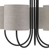 TK Lighting plafon Torens 5xE27 czarno/szary 4632