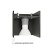 Sollux lampa wisząca Quad 1 GU10 czarna SL.0060