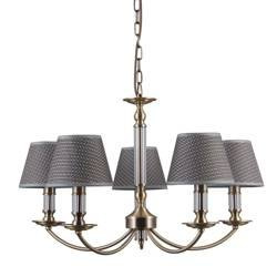 Italux żyrandol / lampa wisząca Zanobi 5xE14 brąz antyczny PND-43272-5