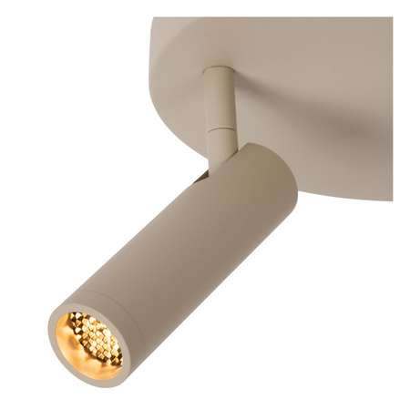 Lucide lampa sufitowa Grado Ø 25 cm 3xGU10 (MR11) 40W taupe 22974/13/41