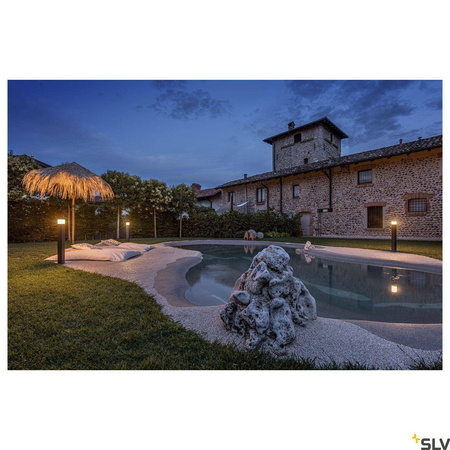 SLV lampa stojąca zewnętrzna Grafit 90 E27 antracytowa 90cm IP44 1006184