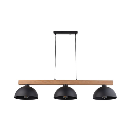 TK Lighting lampa wisząca Oslo 3xE27 czarno/drewniana 4710