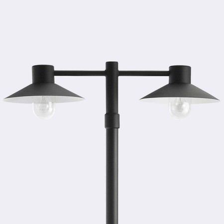 Norlys latarnia Lund 2xE27 czarna 230cm IP55 275BL